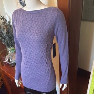 NWT Calvin Klein size small Purple Women's Sweater cotton blend